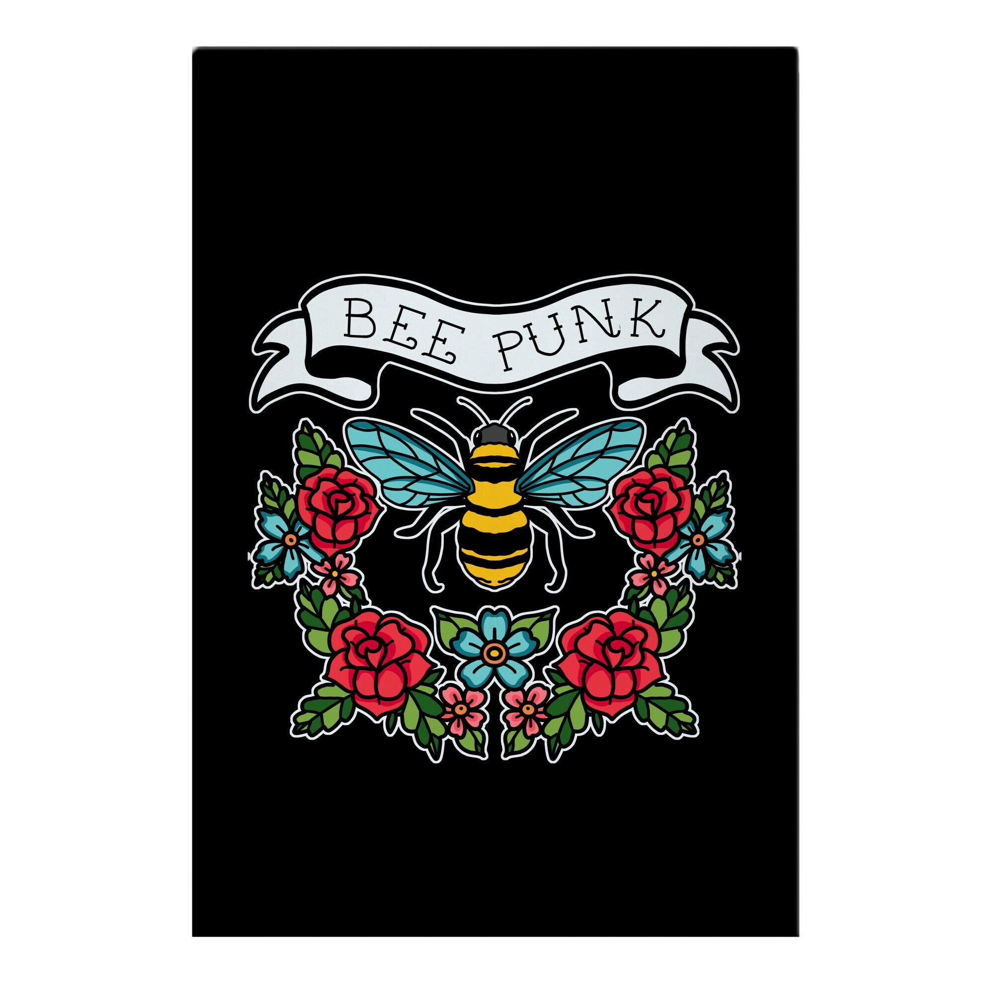 Bee Punk Garden Flag